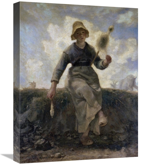 Global Gallery GCS-282522-22-142 22 in. The Spinner, Goat-Girl fro