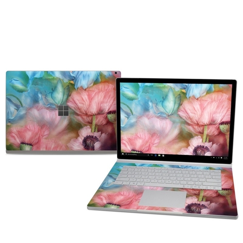 DecalGirl MISB25-POPPYGARDEN Microsoft Surface Book 2 15 in. i7 Skin -