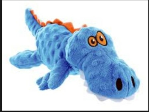 Worldwise 229318 Gator Dog Toy - Blue, Small