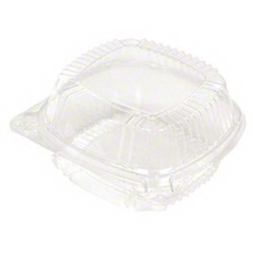 Pactiv YCI810500000 CPC 5 in. 1 Compartment Hingeware Container - Clea