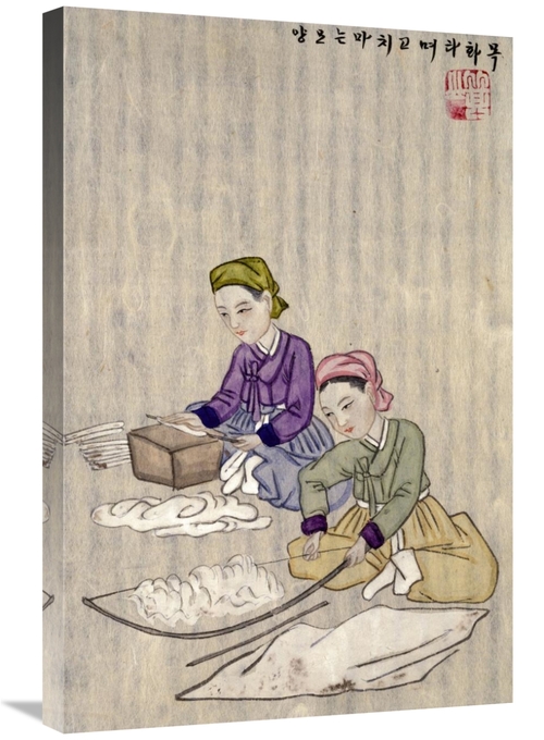 Global Gallery GCS-268175-30-142 30 in. Preparing Cotton for Weaving A