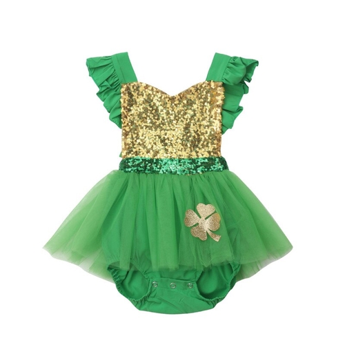 Princess Newborn Baby Girls Summer Bodysuit Ruffle