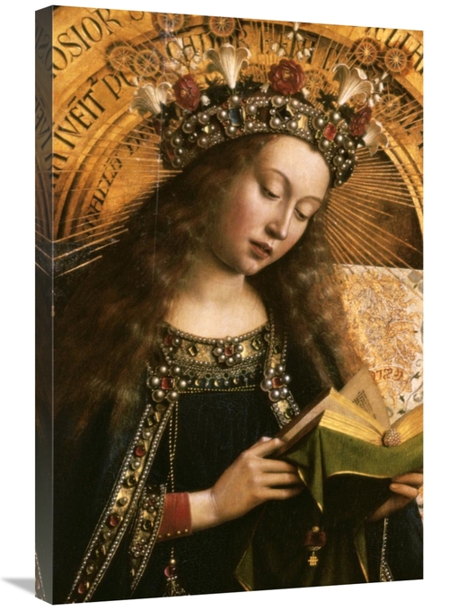 Global Gallery GCS-283291-30-142 30 in. The Virgin - Ghent Altarpiece 