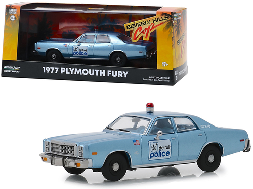 1977 Plymouth Fury Blue \Detroit Police\" \"Beverly Hills Cop\" (1984)