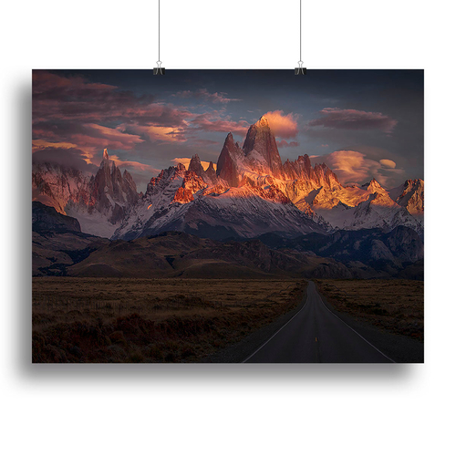 Burning Peak Canvas Print or Poster