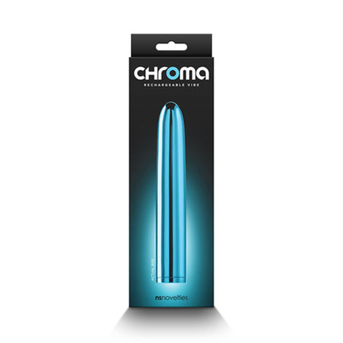 Chroma Rechargeable Vibe 7 in. Teal