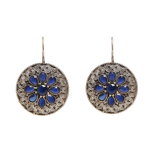 Generic Women's Brass Earrings (Silver, free Size)