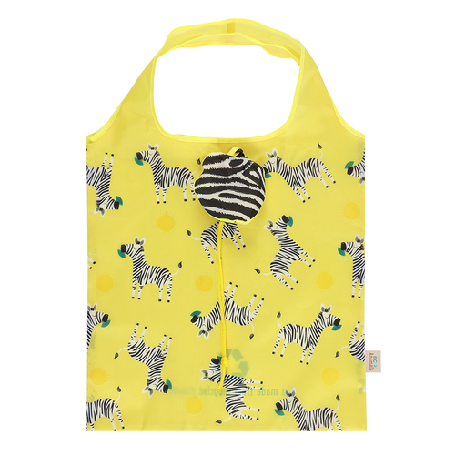 Ziggy Zebra Foldable Shopping Bag