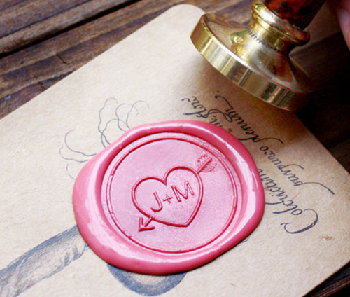 Custom Wax Seal Stamp Initial Alphabet Sealing Wax Stamp