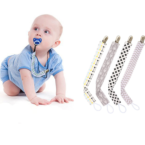 4PC Set Baby Pacifier Chain Clip Holder Dummy