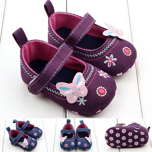 First Walker Fashion Baby Shoes Butterfly Soft