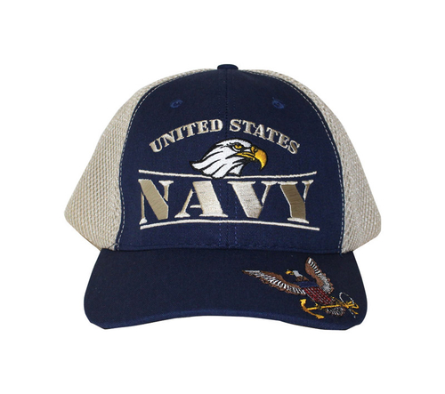 JWM 9623570 U.S. Navy Logo Baseball Cap, Blue - One Size Fits All 