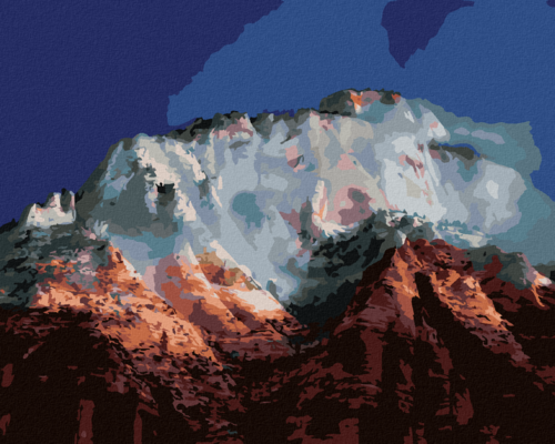 Zuty - Paint by Numbers - MOUNTAIN PEAKS (DENNIS FRATES), 40x50 cm