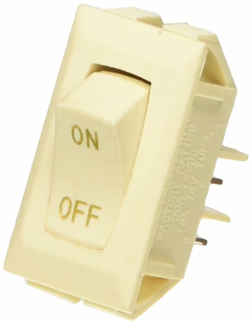 RV Designer S279 10 Amp Rocker Switch - Ivory