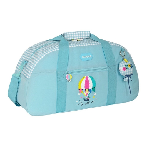 Sports bag BlackFit8 Fly With Me White Sky blue (50 x 26 x 20 cm)