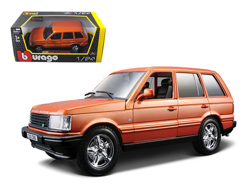 Land Rover Range Rover Orange 1/24 Diecast Car Model by Bburago