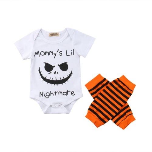 Newborn Baby Boy Girls Halloween Bodysuit Jumpsuit