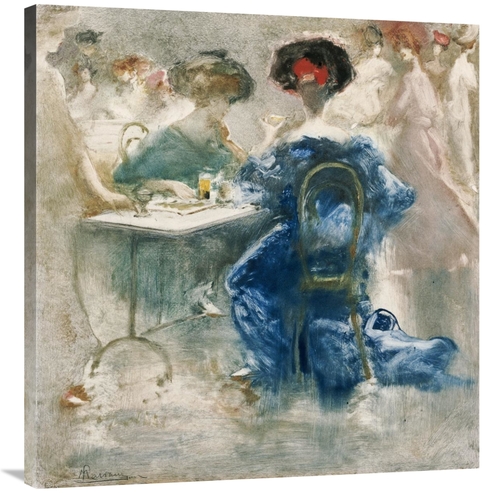 Global Gallery GCS-266836-36-142 36 in. Two Elegant Ladies Art Print -