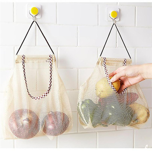 1PC 26*29cm Mesh Net Hanging Storage Bag Kitchen