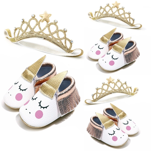 New Newborn Toddler Baby Girl Soft Crib Shoes