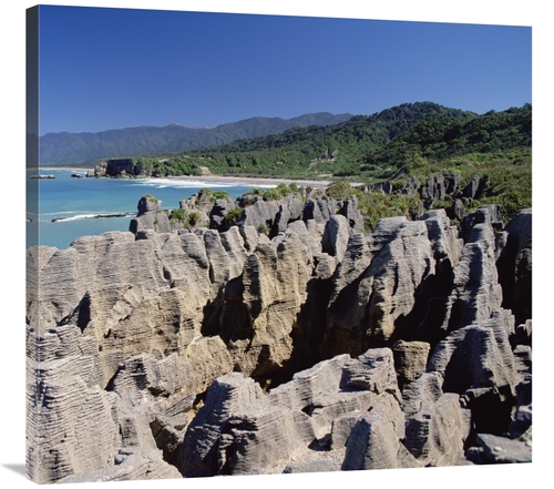 Global Gallery GCS-452464-36-142 36 in. Pancake Rocks, Paparoa Nat
