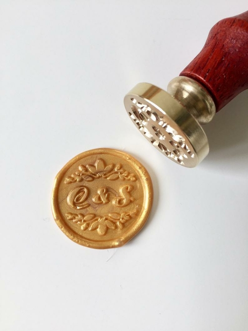 Wedding Wax Seal Stamp with initials