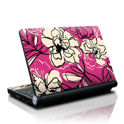 DecalGirl LIPS-BLKLIL Lenovo IdeaPad S10 Skin - Black Lily