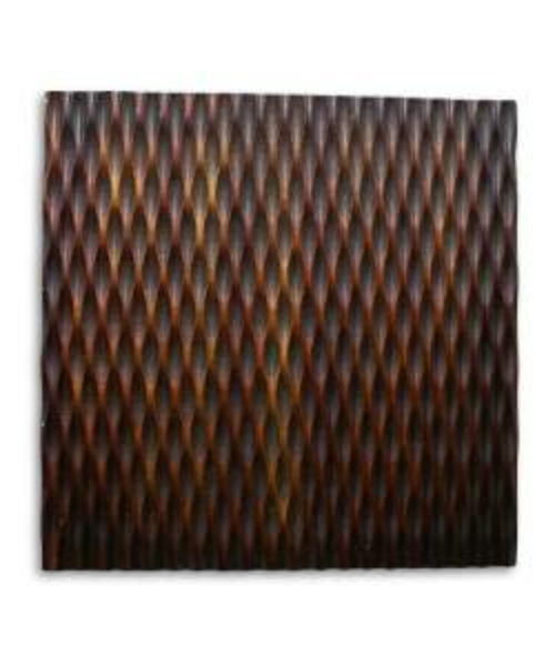 Screen Gems SGWB-84 Metallic Ridge Brown Wall Art- 36 x36 in.