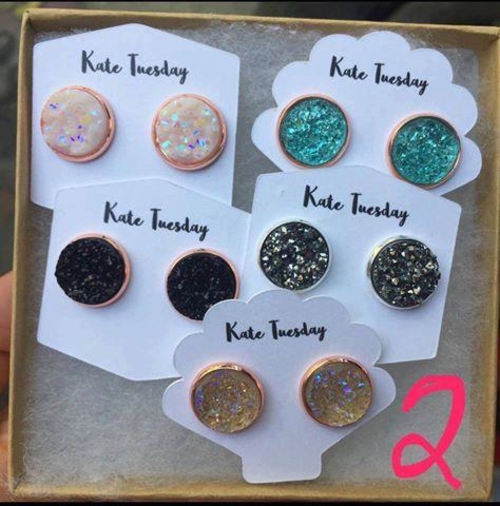 Best Selling Colors Druzy Earring Box ( BOX #2 )