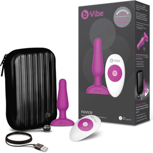 b-Vibe Novice Rechargeable Remote-Controlled Vibrating Silicone Anal