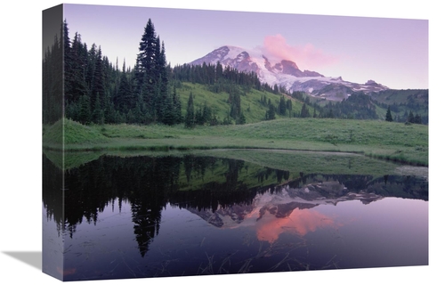 Global Gallery GCS-396694-1216-142 12 x 16 in. Mt Rainier Reflected in