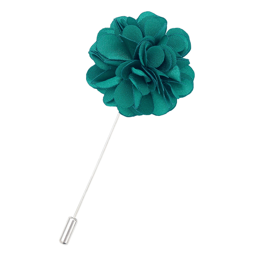 Plain Satin Lapel Pin - Teal