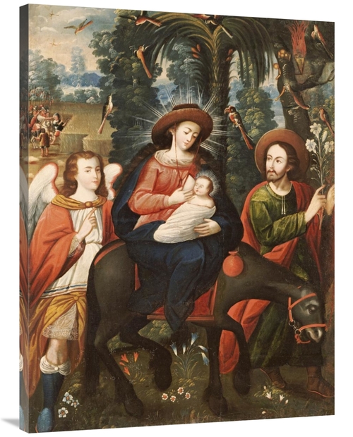 Global Gallery GCS-268616-40-142 40 in. The Flight into Egypt Art Prin