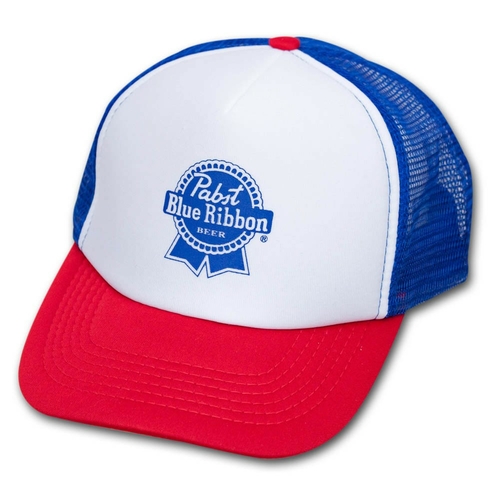 Pabst Blue Ribbon 20443 Pabst Blue Ribbon Trucker Hat - Red, White