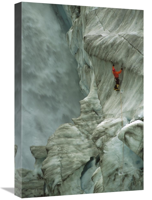 Global Gallery GCS-453449-1624-142 16 x 24 in. Ice Climber in Fox Glac