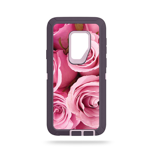 MightySkins OTDSGS9PL-Pink Roses Skin for Otterbox Defender Galaxy S9 