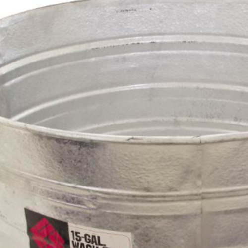 Behrens Manufacturing 74881 9 gal Round Galvanized Wash Tub