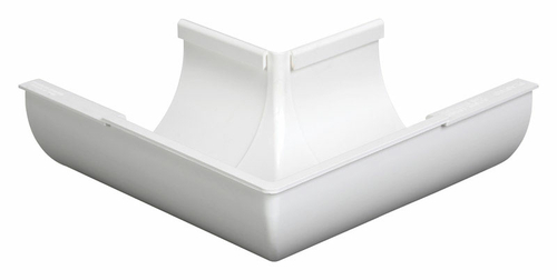 Plastmo 5005375 Classic 4 in. White Vinyl Half Round Outside Corner