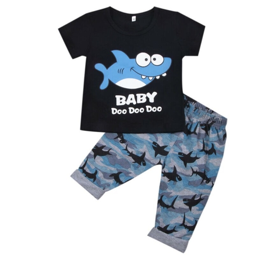 Baby Clothes Set Summer Toddler Kids Baby Boy