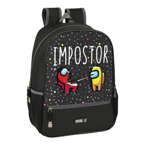 School Bag Among Us Black (30 x 40 x 14 cm)