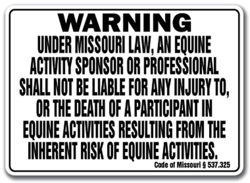 SignMission D-3-Missouri Equine 3.3 x 5 in. Vinyl Decal Stickers - Mis