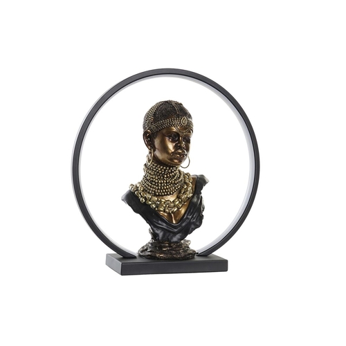 Lighting decoration DKD Home Decor Resin African Woman (35,5 x 11 x 36