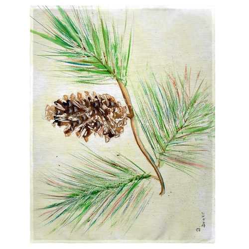 Betsy Drake PM161 14 x 18 in. Betsys Pine Cone Place Mat - Set of 4