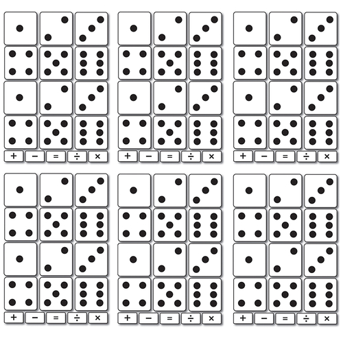 Ashley Productions ASH10061BN 8.5 x 11 in. Magnets Dice Math Die Cut&#