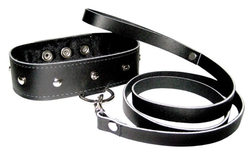 Leather Collar and Leash Set