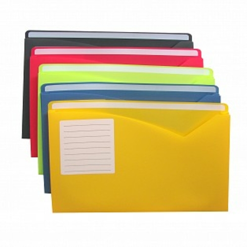 C-Line Products 63160 Write-On Expanding Poly File Folders - Letter- A