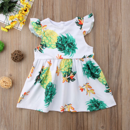 New Baby Kid Girl Sleeveless Dress Toddler