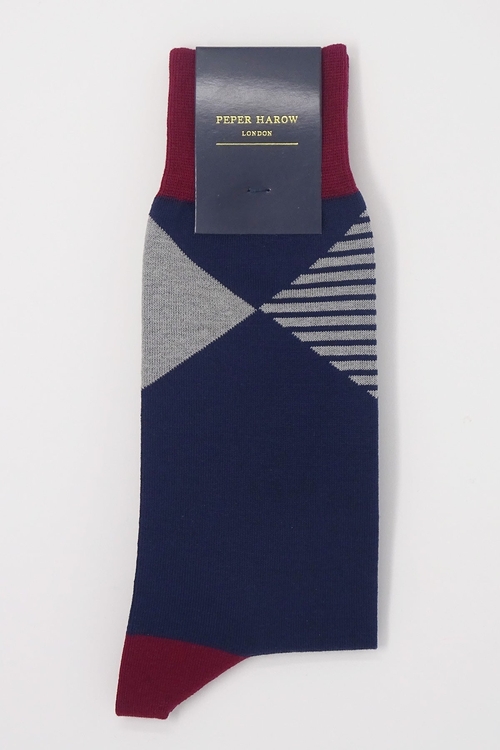 Main Big Diamond Men's Socks - Navy image