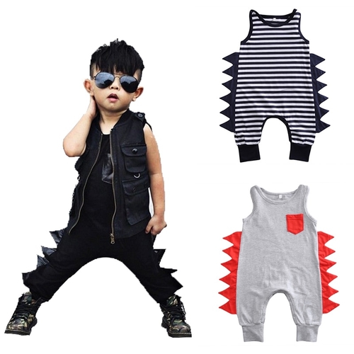 3 Styles Baby Kids Dinosaur Rompers Newborn Babies