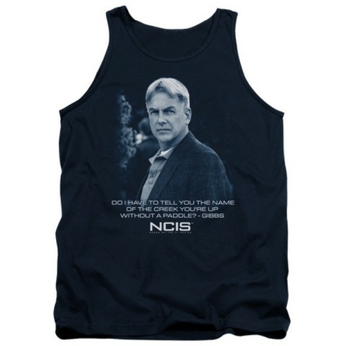 Trevco Ncis-Creek - Adult Tank Top - Navy- Medium